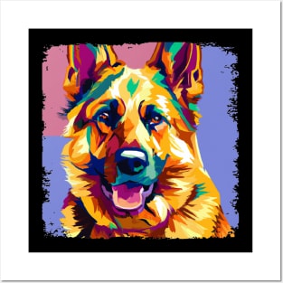 German Shepherd Dog Pop Art - Dog Lover Gifts Posters and Art